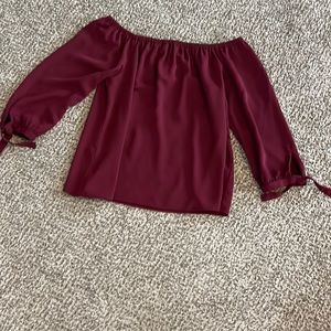 Off the shoulder blouse